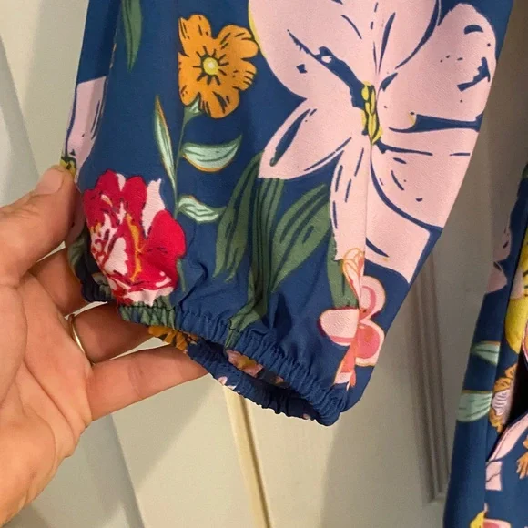 Tabitha Blue Floral Romper - Picture 5 of 9